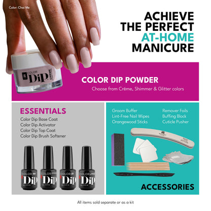 Authentic USA sourced chip resistant nail bond formula for dip powder manicures