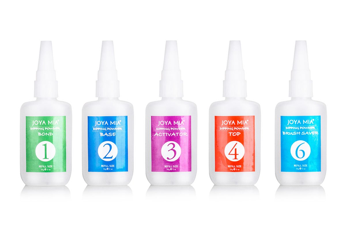 Two ounce bottle of authentic Joya Mia professional dipping system base coat formulation