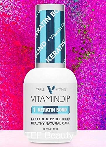 Application of Triple Vitamin nail dip liquid for home salon