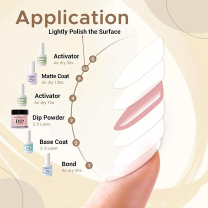 USA imported AZUREBEAUTY professional DIY salon matte top coat liquid