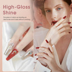Socoria 2-in-1 base and top coat bottle close-up
