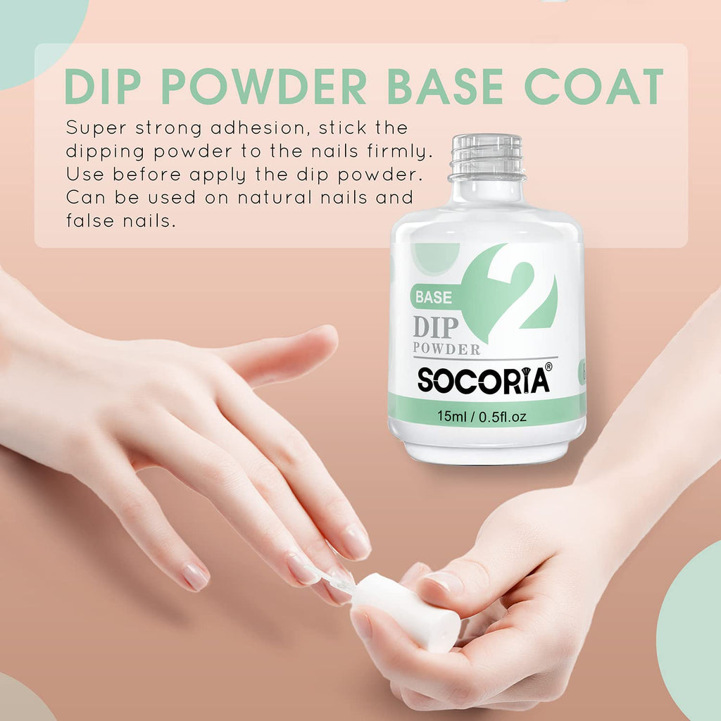 Socoria fifteen milliliter dip liquid bottle close up