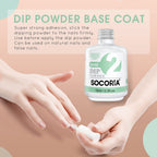 Socoria fifteen milliliter dip liquid bottle close up