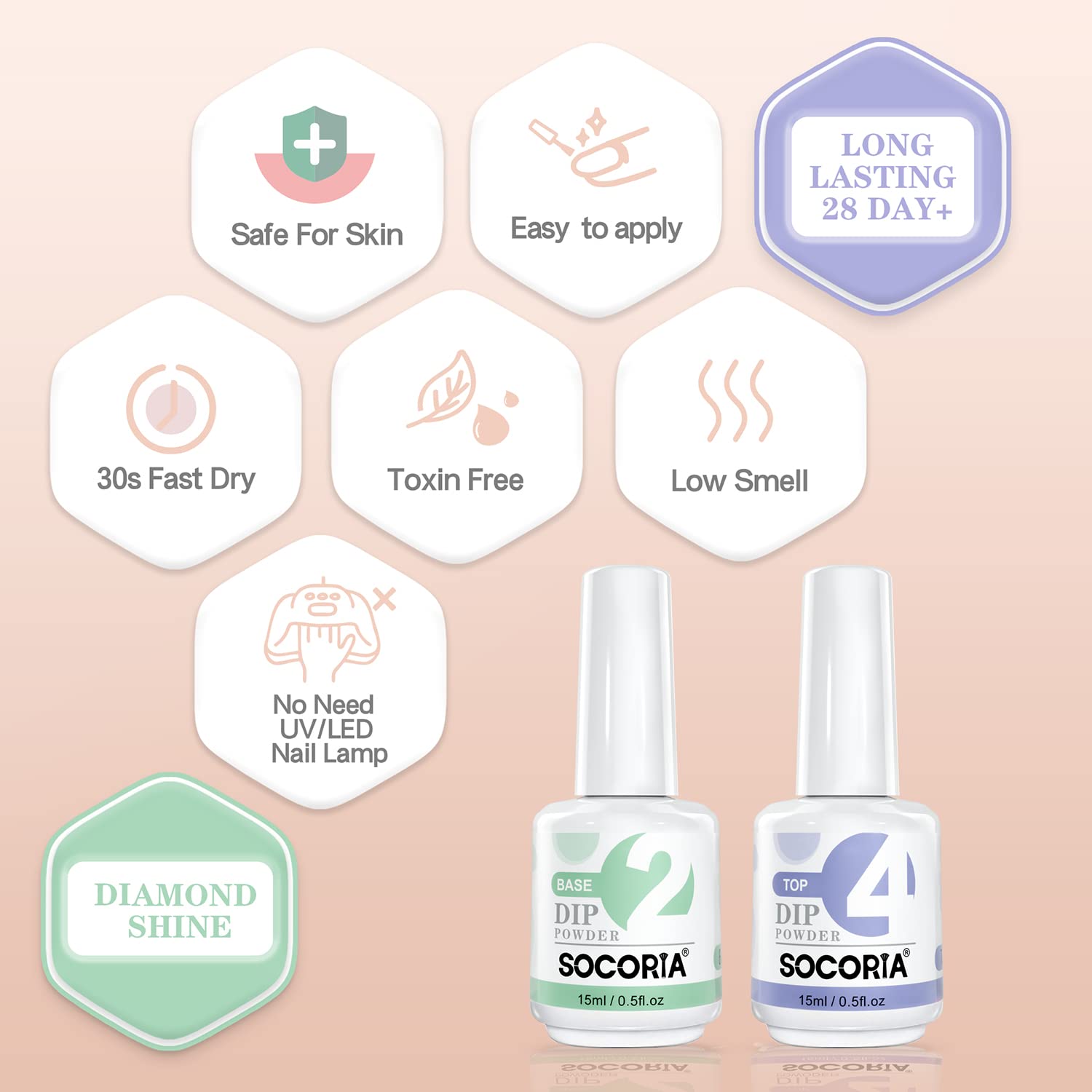 Complete AZUREBEAUTY product presentation highlighting the protective cap and premium glass bottle container