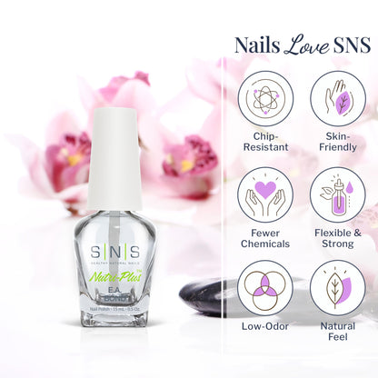 SNS Nails EA Bond liquid primer packaging for oil control manicure