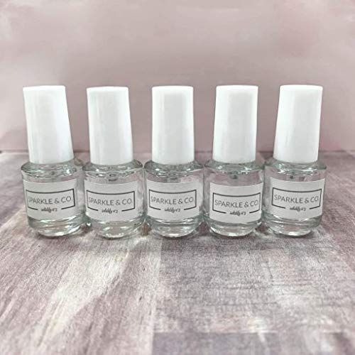 Sparkle & Co. 8ml travel size dip liquid bottles showing authentic brand packaging.