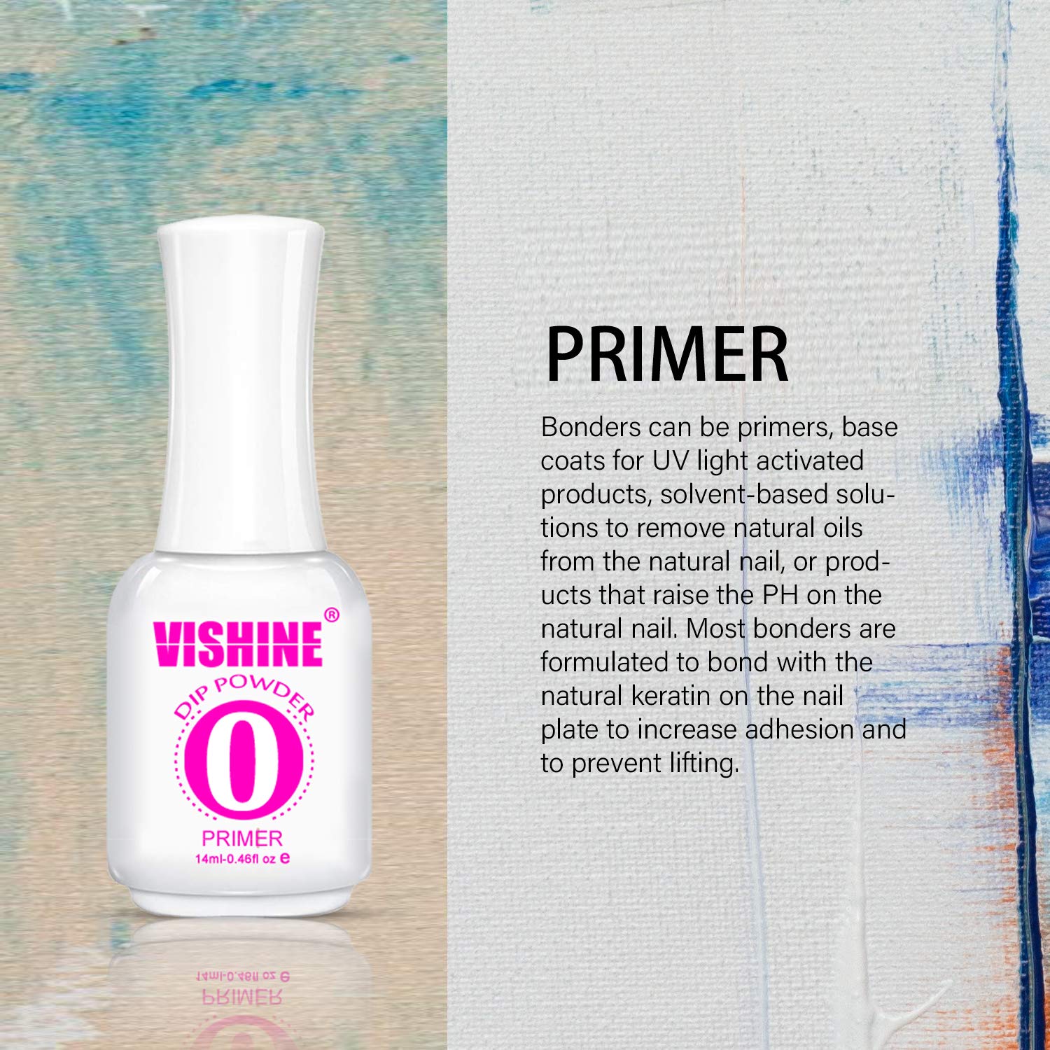 Vishine professional dipping liquids numbered zero to four bottles lined up