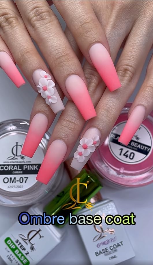 Authentic USA imported professional dipping powder nail system step two base gel refill fluid.
