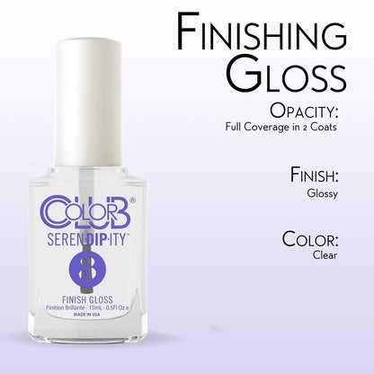 Professional salon grade high shine nail sealant bottle on plain background