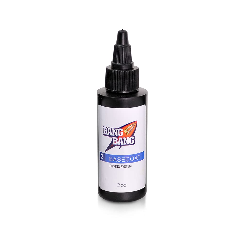 Four large two ounce bottles of BangBang dipping powder adhesives and sealants