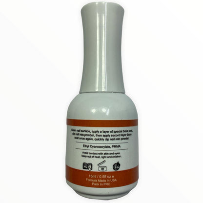 Premium chip resistant dip powder base coat for long lasting DIY nail art.