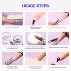 Packaged Vansisos professional acrylic nail kit ready for home use