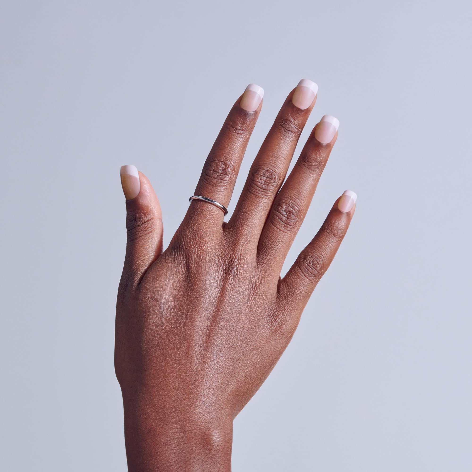 Kiss Core Real Short Squoval Shape Pink Nails