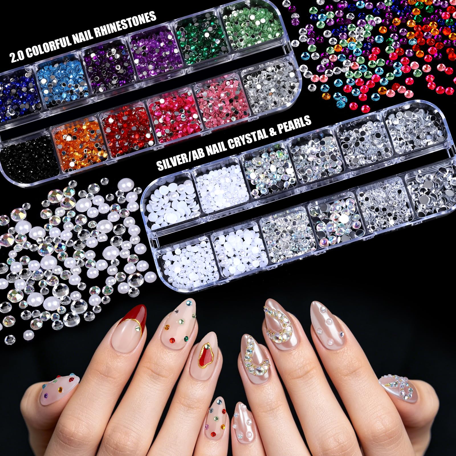 Teenitor beginner nail kit with 3D gel and almond tips