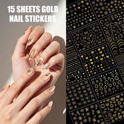 Detailed view of Teenitor nail art charms and decorative tools