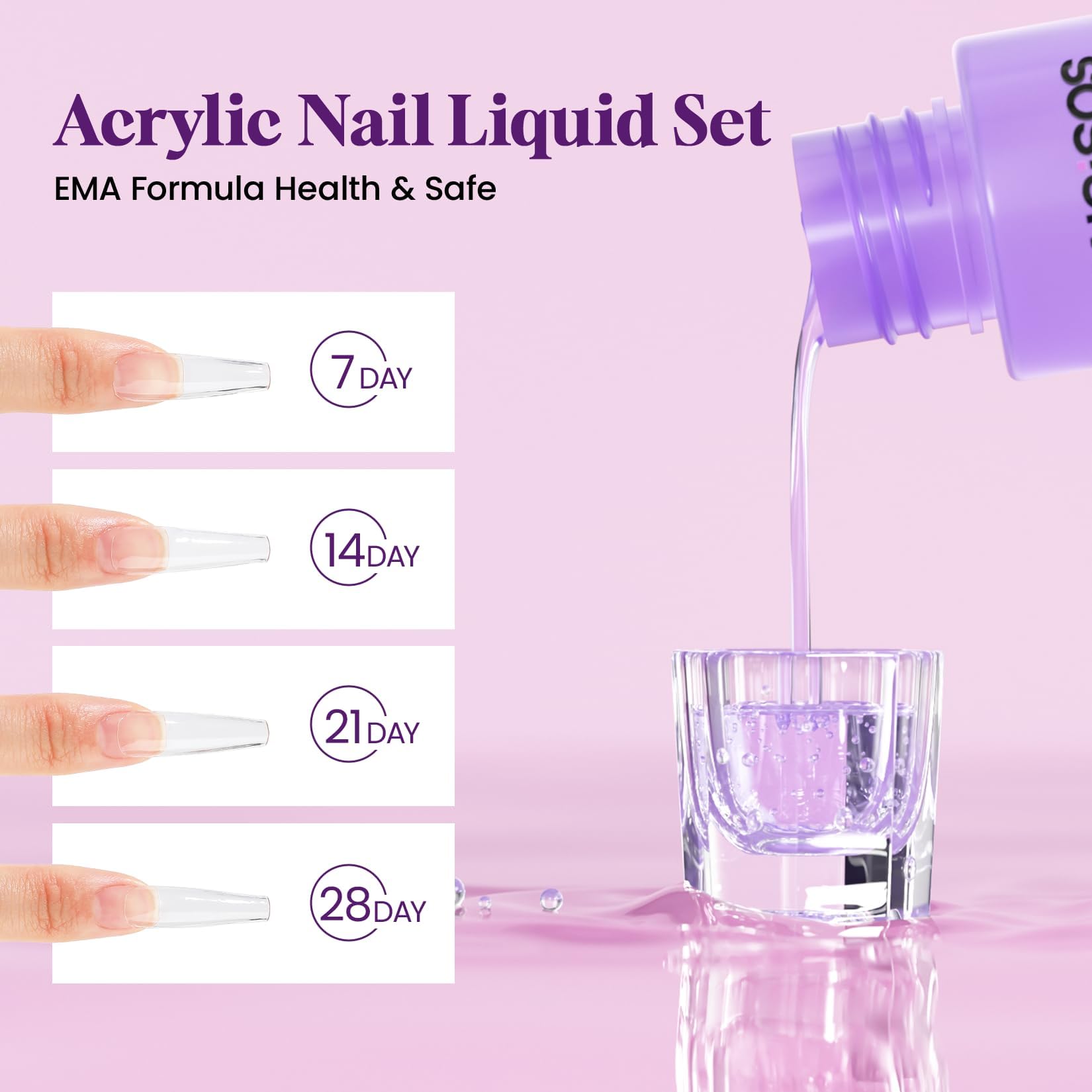 Vansisos acrylic powder collection for nail art