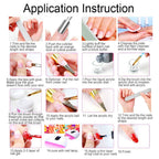 Sunbelee acrylic nail kit complete collection laid out for beginners