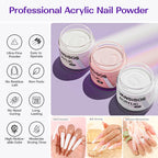 Vansisos acrylic nail kit acrylic powders and liquid monomer bottles