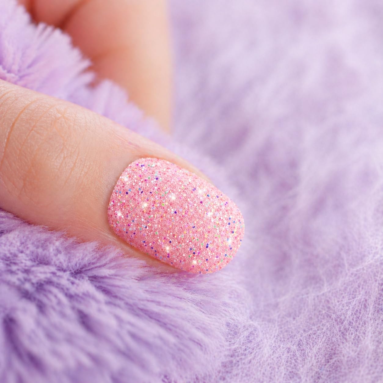 Full cover artificial nails for little girls