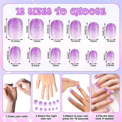 Top down view of assorted pastel kids press on nails