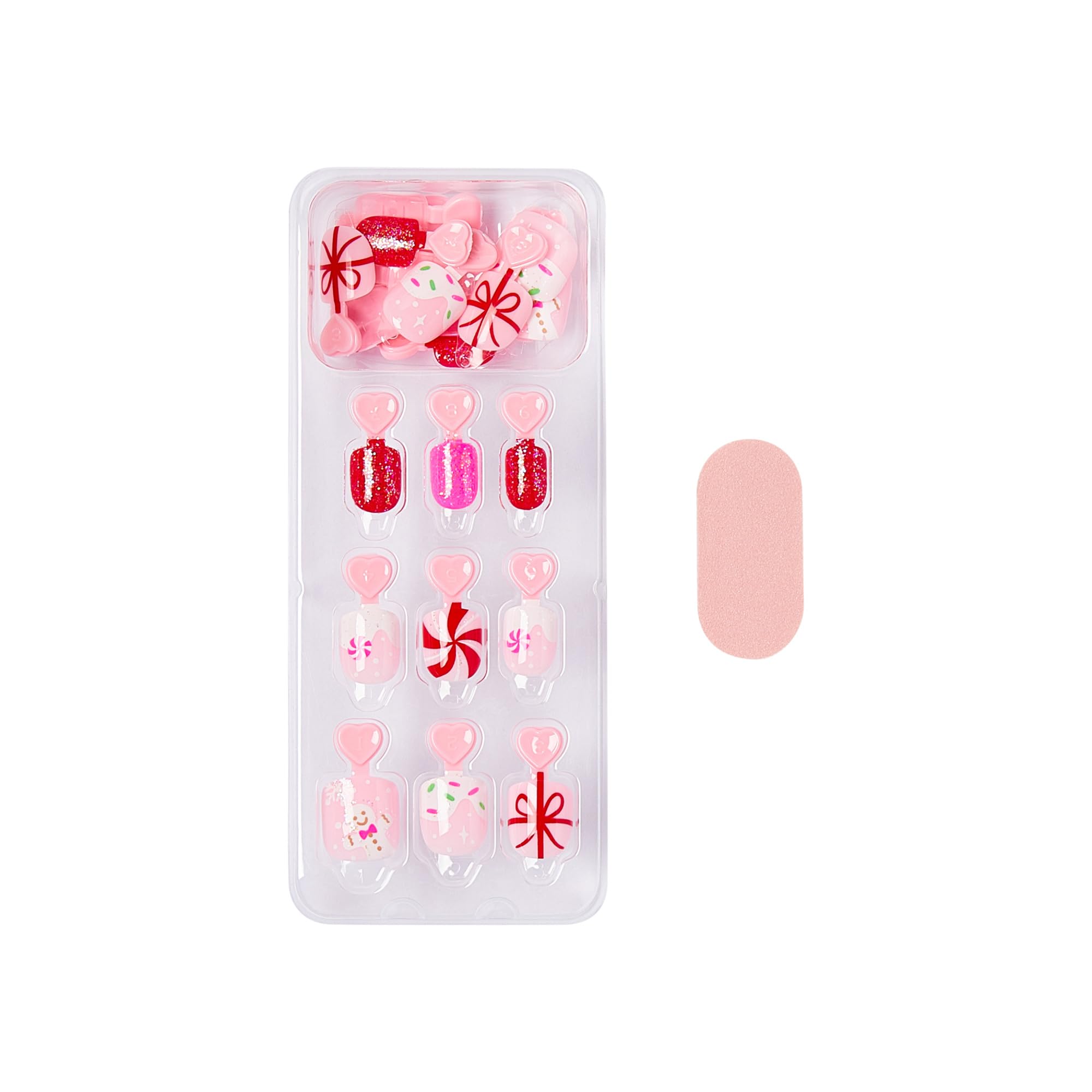 Demonstration of peel and press application for KISS imPRESS kids nails