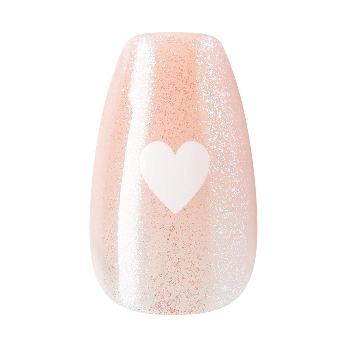 Close up view of Kiss Core Cheers nail texture