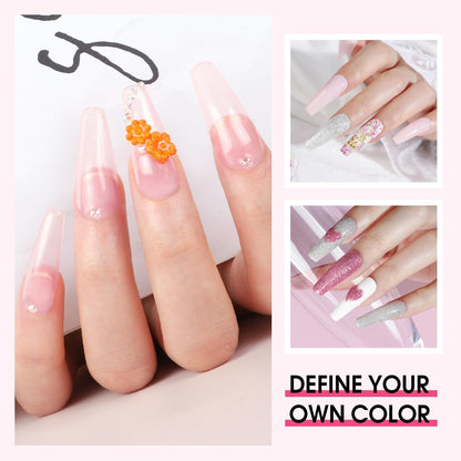 Complete acrylic nail art design set for women