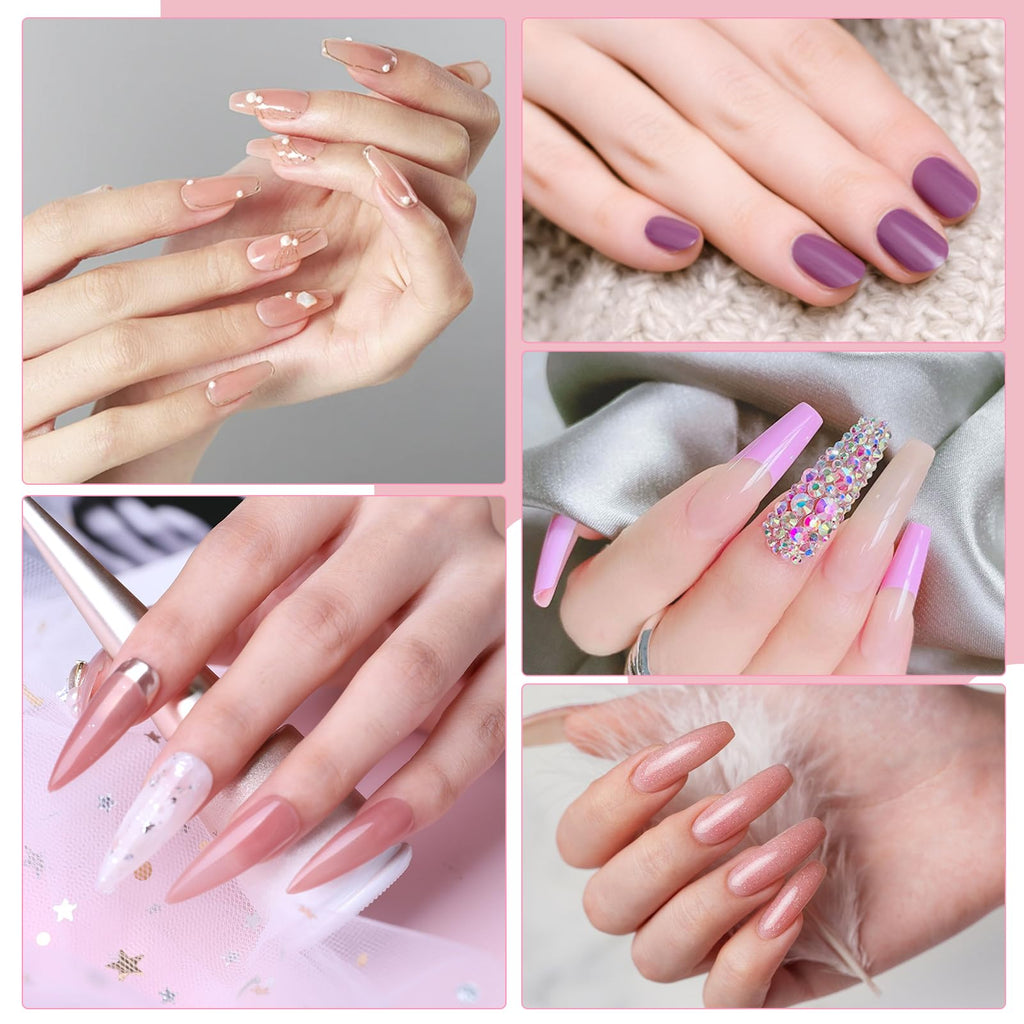 Klemon professional nail kit complete set components laid out