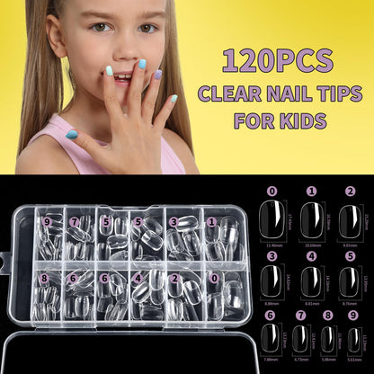 Child safe peelable nail polish bottles from Fandamei set