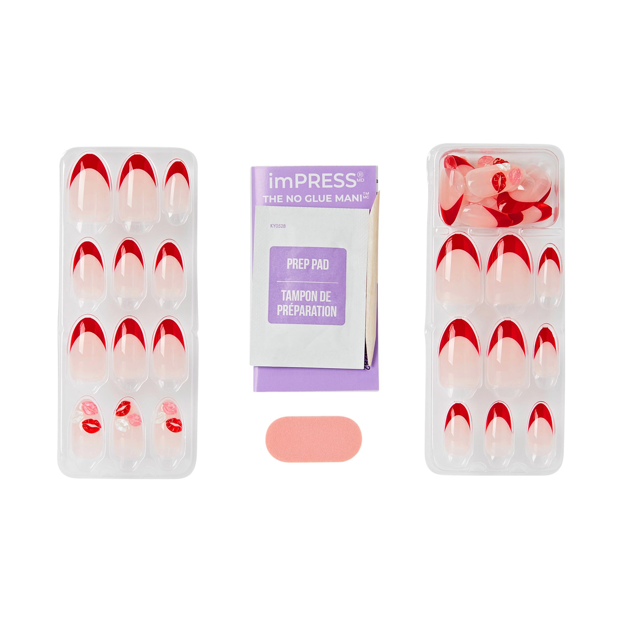 Kiss Impress nail kit components and accessories