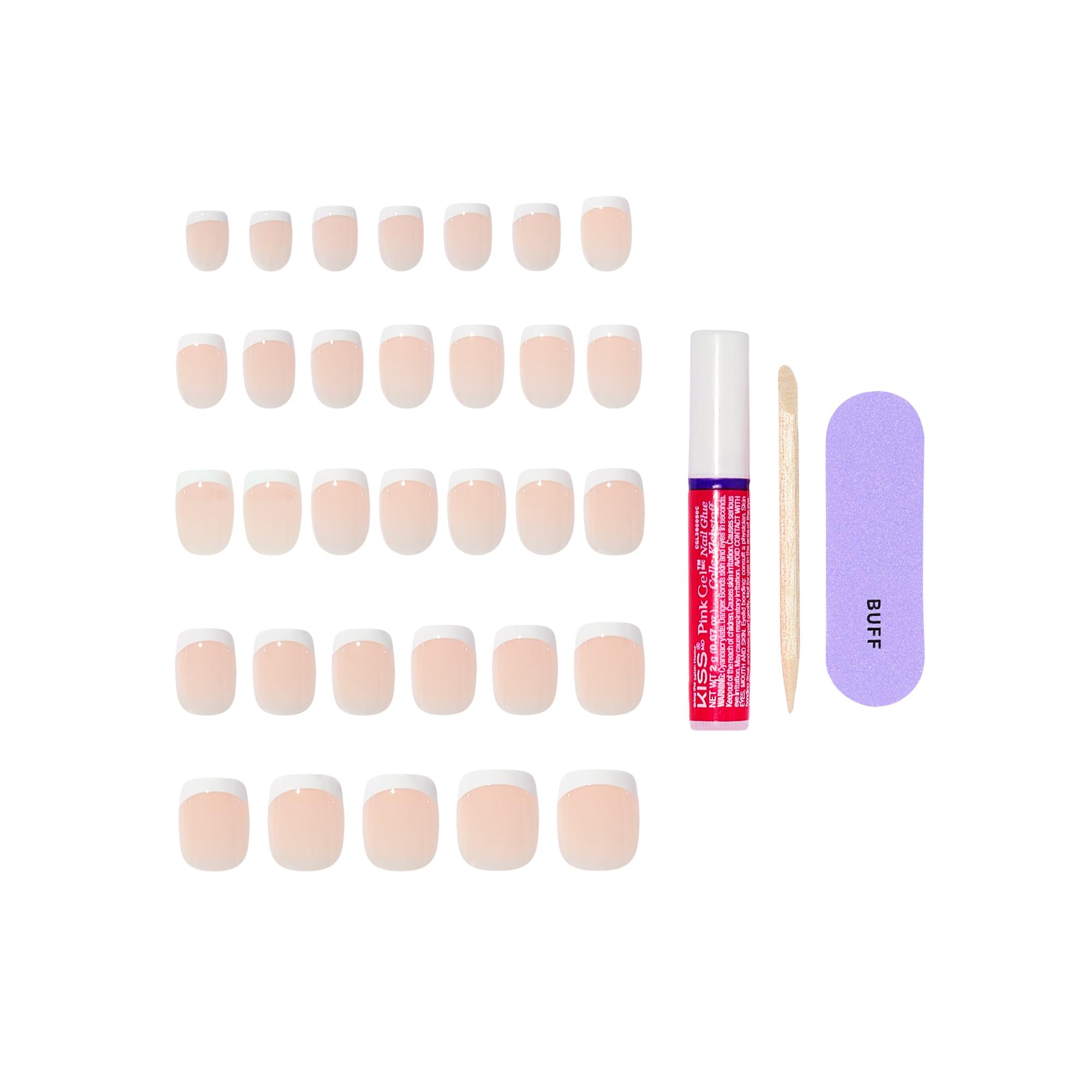 Authentic USA imported Kiss nail kit packaging
