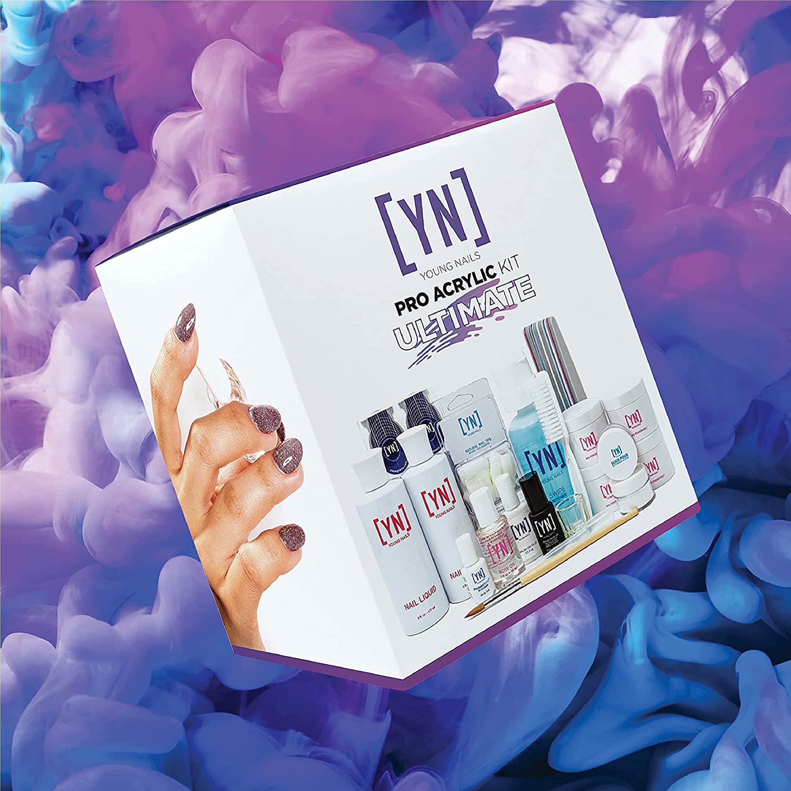 Young Nails acrylic powder and monomer set