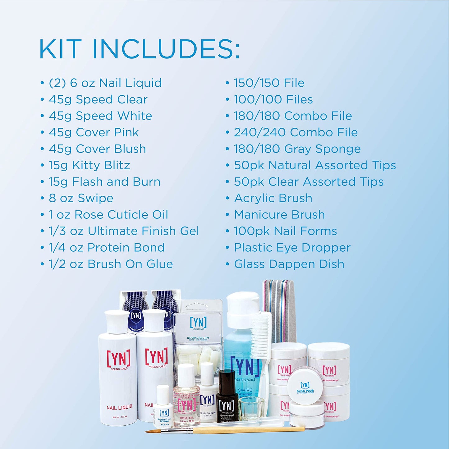Young Nails professional nail sculpting tools and brushes