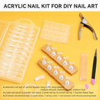 Esuohym acrylic nail cutter and filing tools for DIY manicures