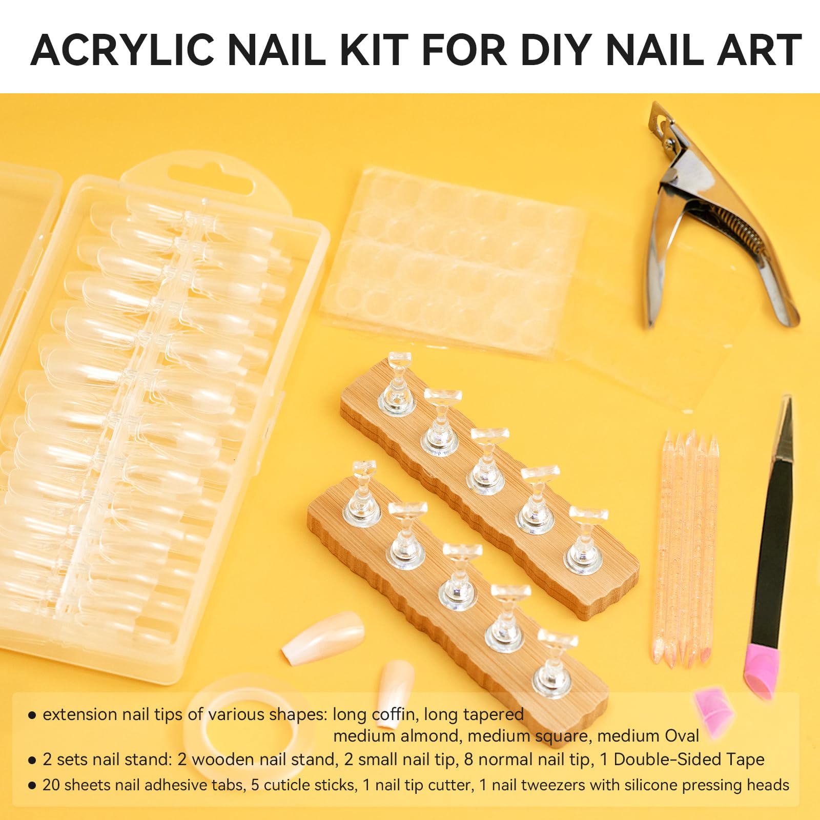 Acrylic cutter and nail art stand from Esuohym kit