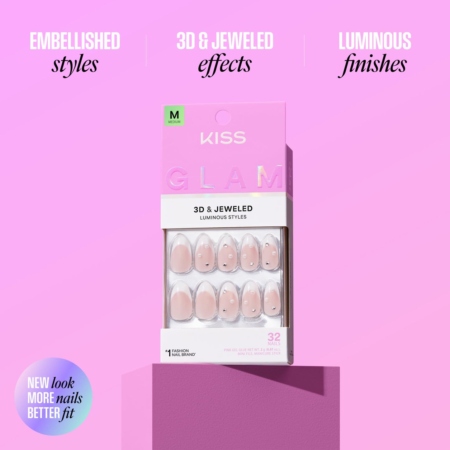 Authentic Kiss USA imported press on nail kit