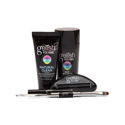 Gelish PolyGel tube and Slip Solution packaging