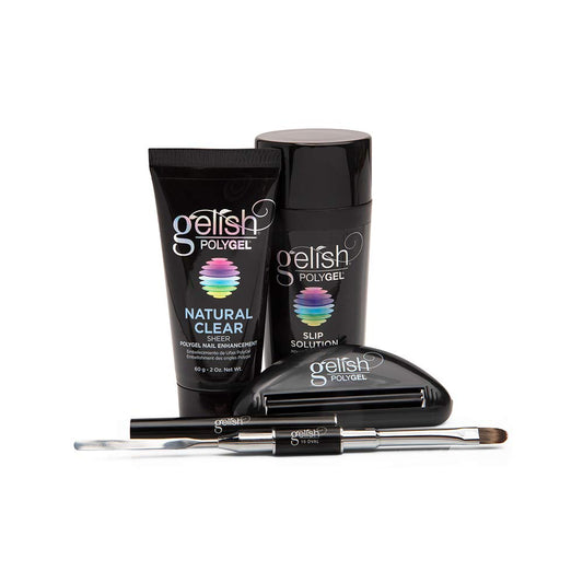 Gelish PolyGel tube and Slip Solution packaging