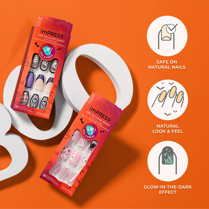 KISS imPRESS glow in the dark nails in packaging