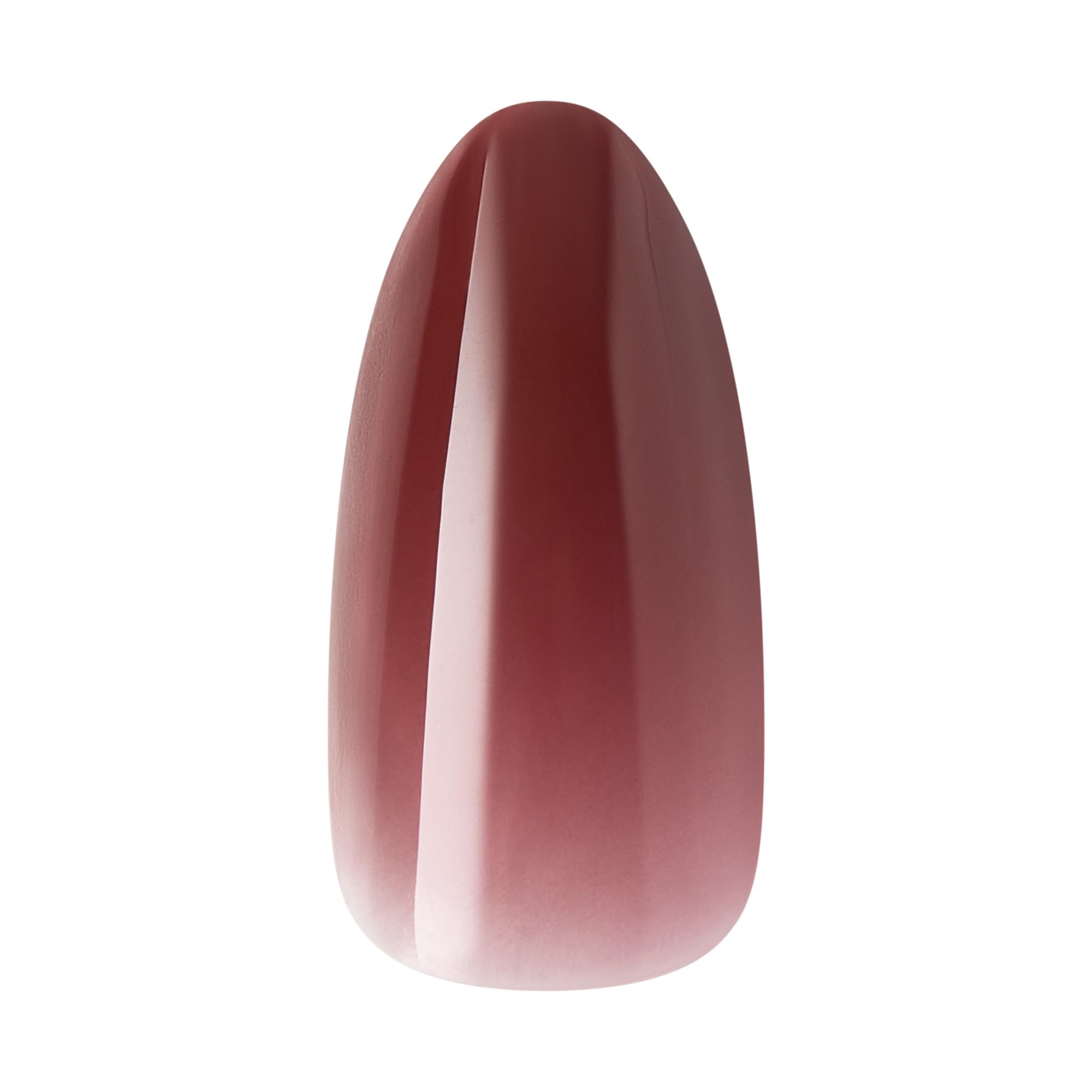 Close up detail of Pinot Noir red press-on nail finish