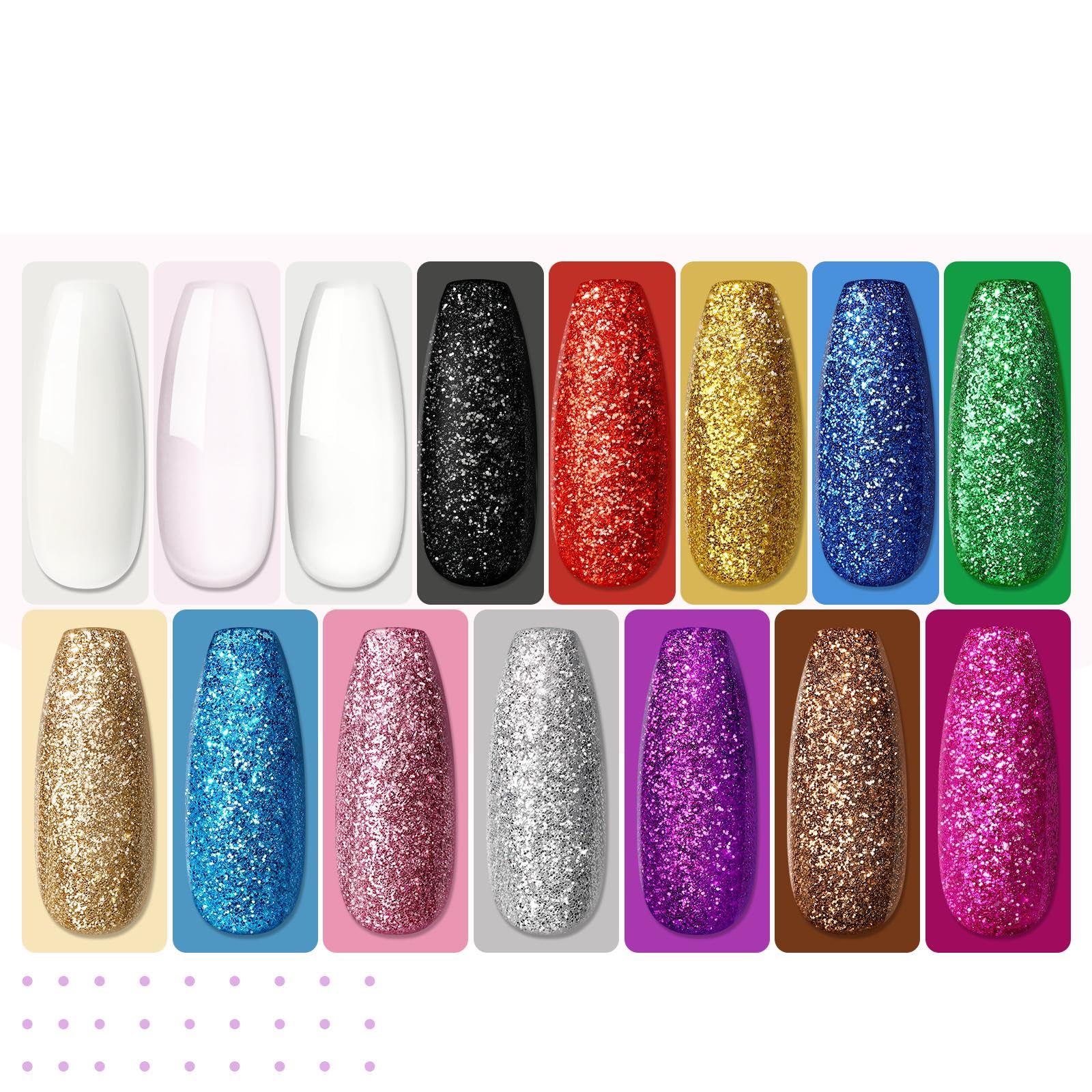 Anezus Leeclek nail art tools and acrylic powder set