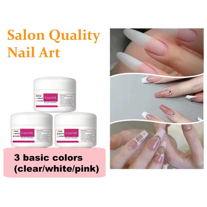 Contents of Anezus Leeclek beginner nail extension kit