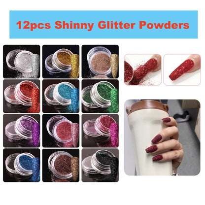 Anezus Leeclek acrylic powder containers and nail files