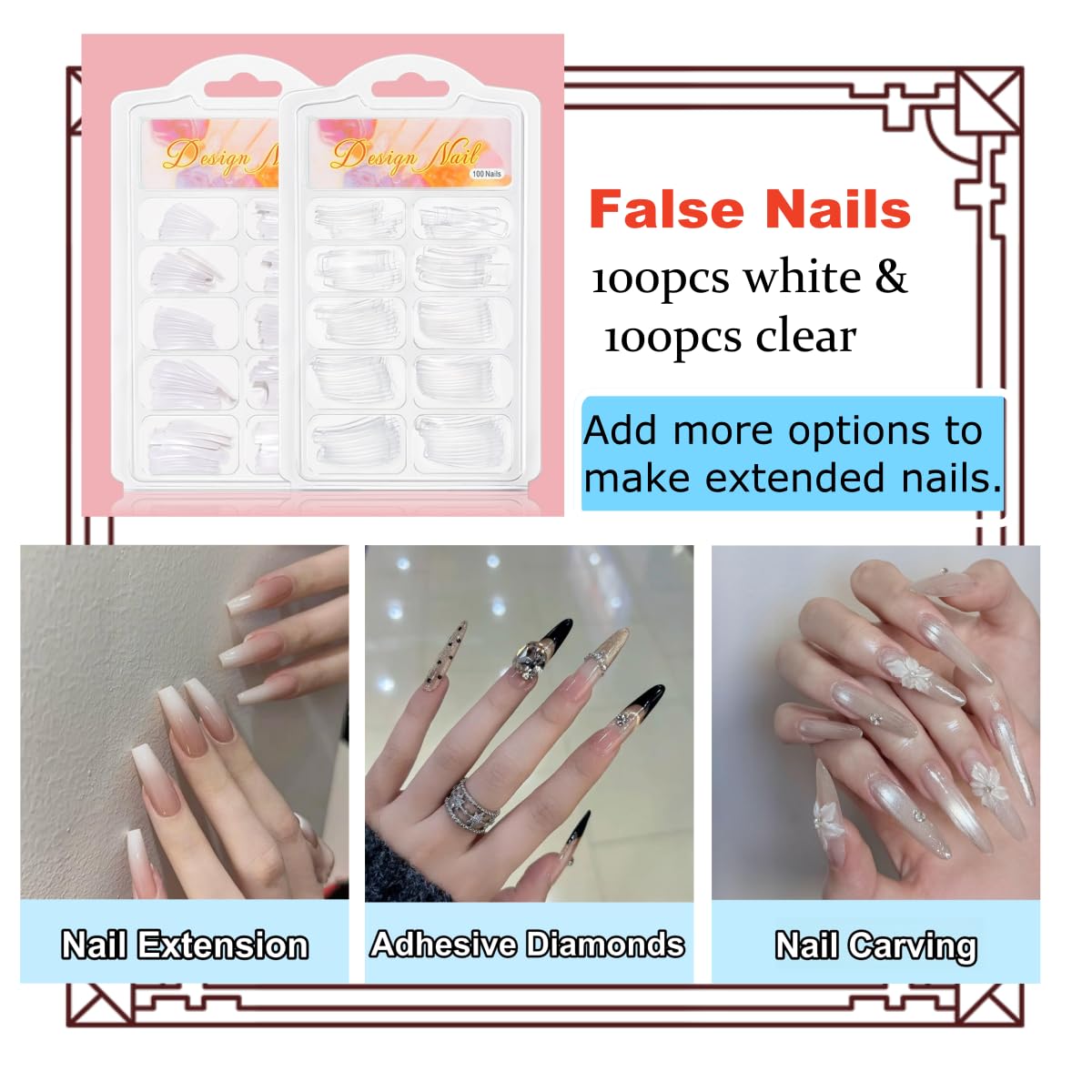 Professional nail art decoration supplies in Anezus kit