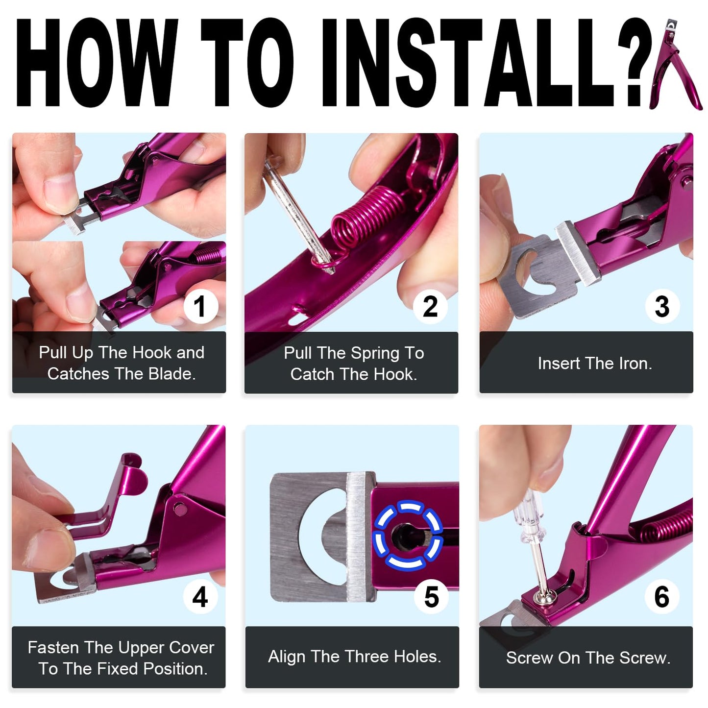 Adjustable nail clipper with magnetic sizer attached