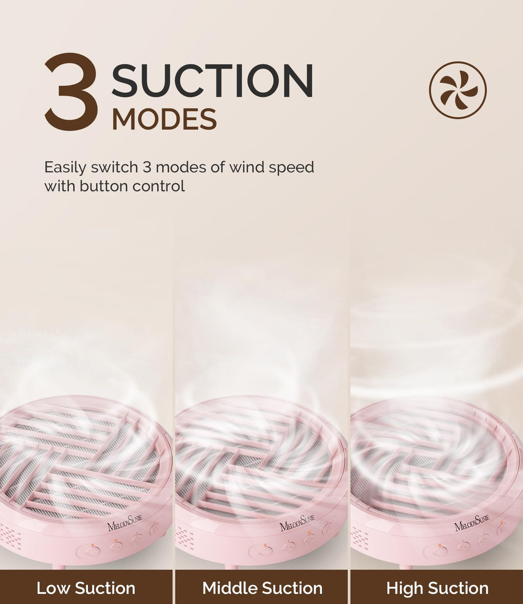 MelodySusie nail dust collector magnetic cover and filter