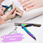 Compact portable nail grooming tool packaged for salon and home use