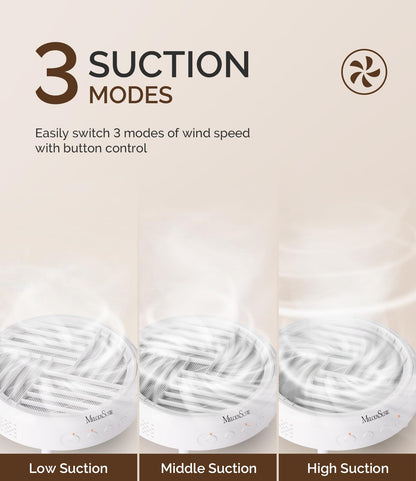 Compact nail dust collector for home manicure table
