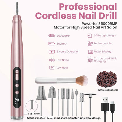 Aomees electric pedicure tool with sanding bands