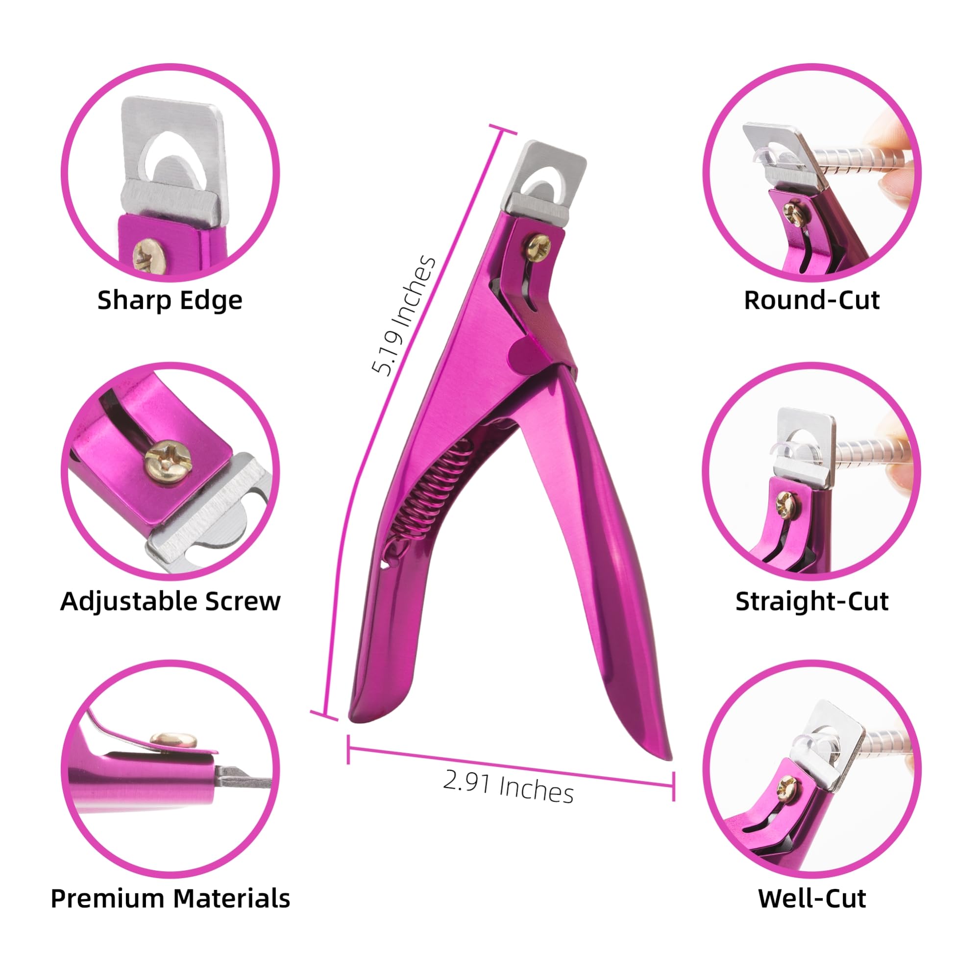 Goiern nail clipper with 15 piece magnet set for nail art